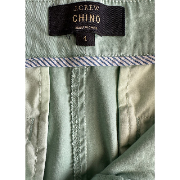 J. Crew Chino Mint Green  Shorts Size‎ 4 (FLAW) - Picture 3 of 11